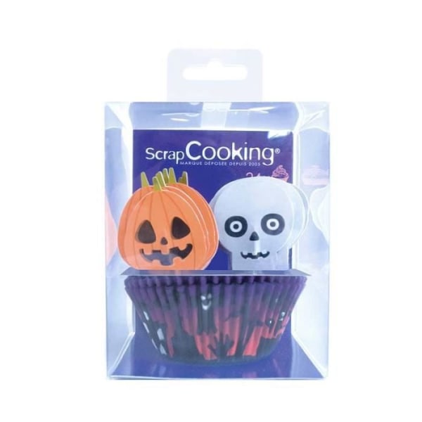 Halloween dekorationssæt til 24 cupcakes