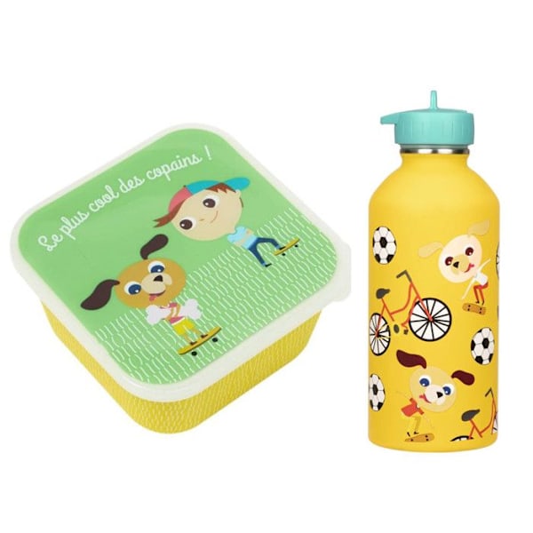 Snack box + Lasten vesipullo - Skater koirat