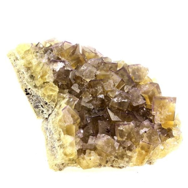Sten og mineraler. Fluorit. 660,5 ct. Valzergues, Aveyron, Occitanie, Frankrig..