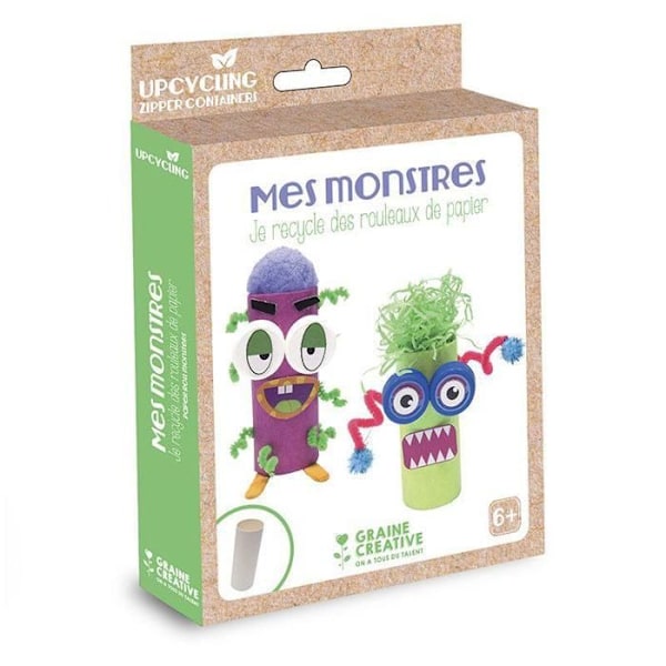 Recycling creative kit - Små monster Flerfärgad