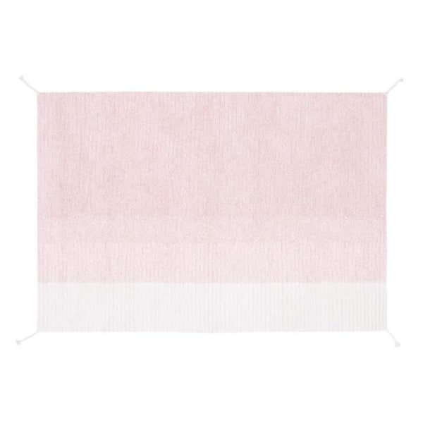 Vändbar bomullsmatta för barn - rosa - 140 x 200 cm