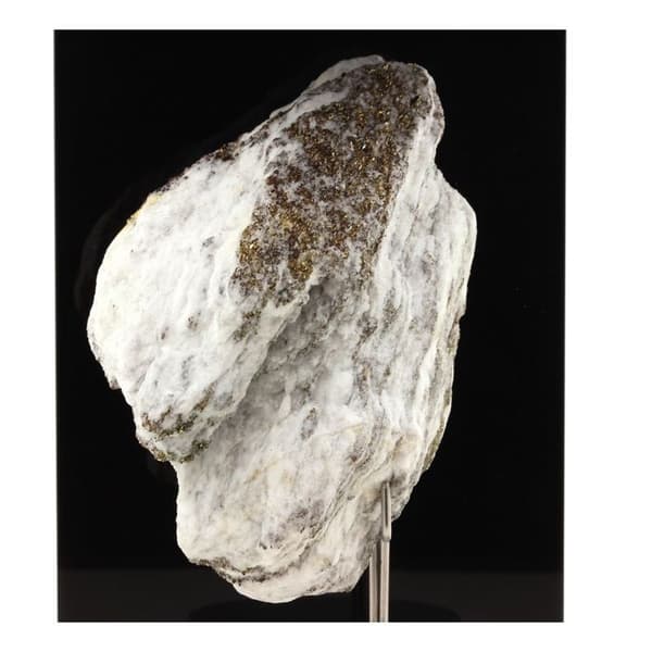 Sten og mineraler. Pyrit + dolomit. 1591,50 øre. Binntal, Schweiz.