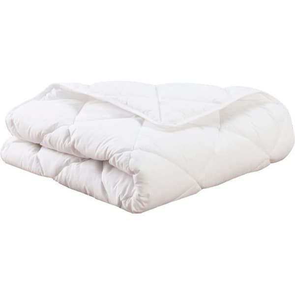 Täcke - 75x120cm - MON P'TIT DODO - Varm - 100% Polyester Silikoniserad hålfiber - 1 person - Vit Vit