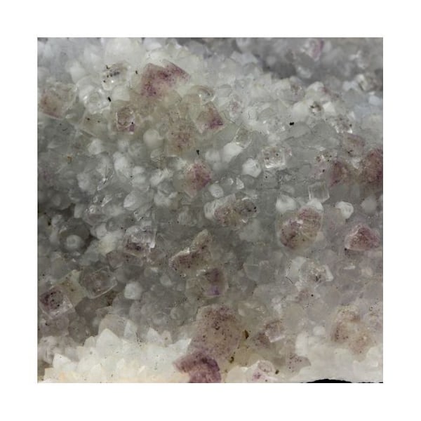 Sten og mineraler. Fluorit + Kvarts. 1207,0 øre. Avellan-minen, Var, Frankrig.