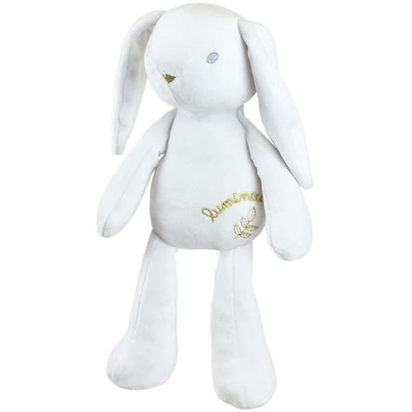 LUMINOU Valoisa pehmolelu pupu +/- 30 cm Vit