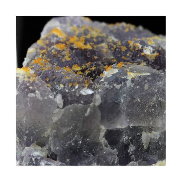 Fluorit og gul calcit 586,3 karat Gul