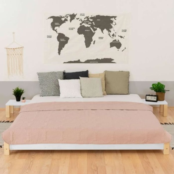 NANOC sängbord att fästa på sängen - Grå - 23 x 32 x 41 cm