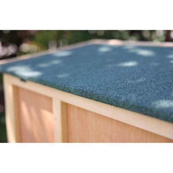 Utomhusklapper - KERBL - FRED - 100x45x62 cm - Trä - Säker plats för gnagare