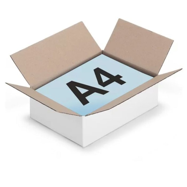 10 st förpackningskartonger 31 x 21,5 x 5,5 cm - Enkel korrugering kastanj