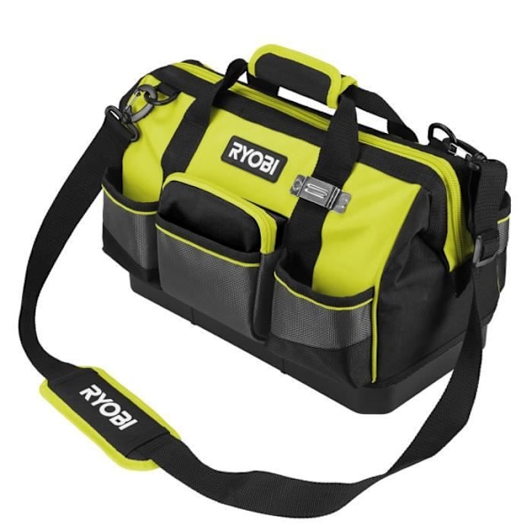 RYOBI - Taske med forstærket bund 38 x 29 x 20,5 cm til 1 eller 2 værktøjer - RSSSTB1 Grön / Träkol