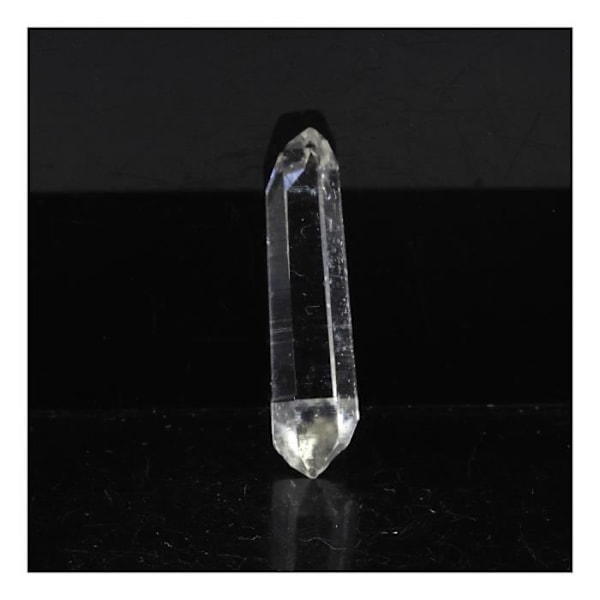 Sten og mineraler. Dobbelt-termineret kvarts. 10,0 ct. Puits Brides, La Gardette Mine, Bourg d'Oisans, Frankrig.