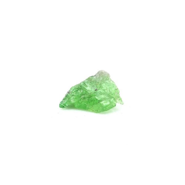 Kivet ja mineraalit. Tsavorite-granaatti. 2,81 senttiä. Manyaran alue, Tansania. Ljusgrön