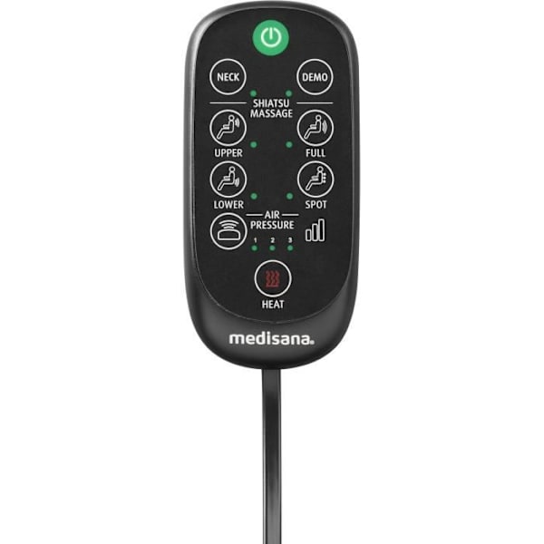 Ensiluokkainen hierontaistuin - MEDISANA MC 825 - Shiatsu ja akupainanta - 3 vyöhykettä + säädettävä kaula Blå