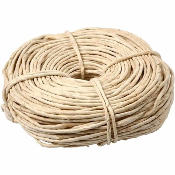 Maissihenkinen köysi - Luonnollinen - 4 mm x 90 m - Käsintehty korkealaatuinen kierretty köysi