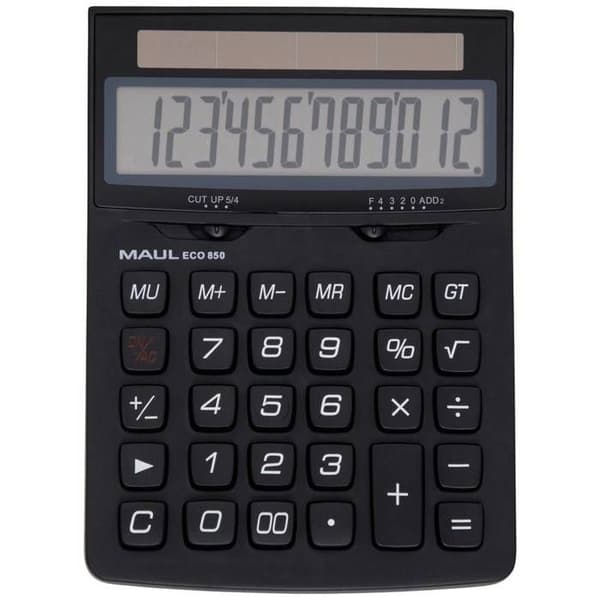 Bordberegner - MAUL - ECO 850 - 12 cifre - Sort sort