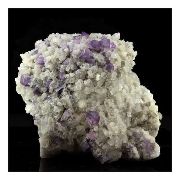 Sten og mineraler. Fluorit + Calcit. 907,0 ct. Saint-Péray, Ardèche, Frankrig.