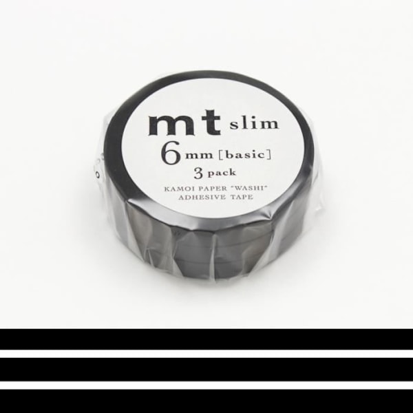 MT SLIM 3 kpl setti mt slim 6mm uni musta / mattamusta