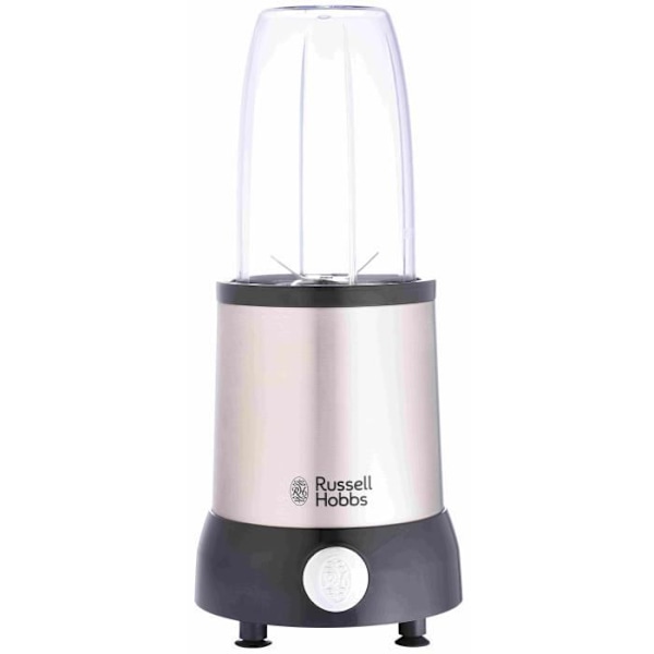 Tehosekoitin - RUSSELL KIEDOT - Nutri Boost 23180-56 - 700 W mikseri - 15 lisävarustetta - 3 kulhoa (700 ml) - 2 kulhoa (350 ml) Rustfrit stål og sort