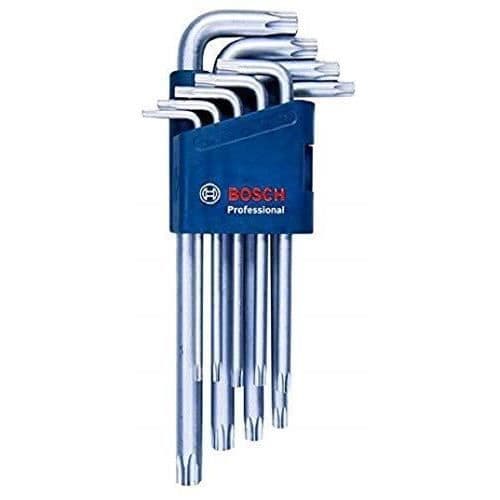 Bosch Professional - Sæt med 9 stk. Torx stålnøgle