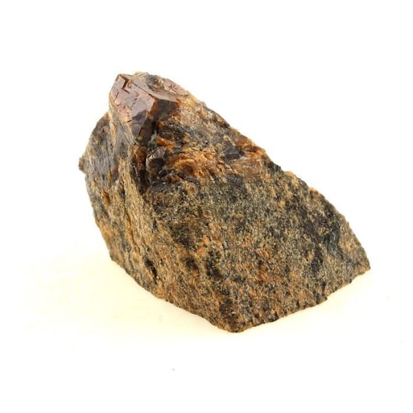 Sten og mineraler. Grossulær granat-Andradite. 177,5 ct. Pyrénées-Orientales, Frankrig.. Röd