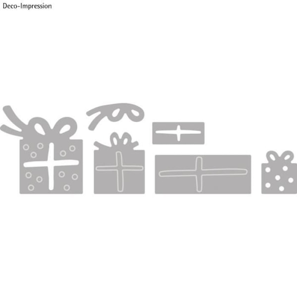 Kit skæremaller: Gaver, 0,9x2cm-2,1x2,9cm, sct.-LS 6 stk.