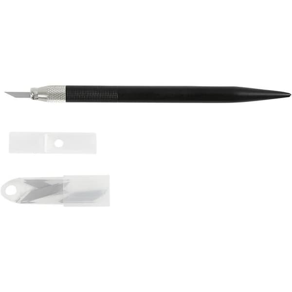 Blyertsformad hantverkskniv med plastgrepp. ref 11602