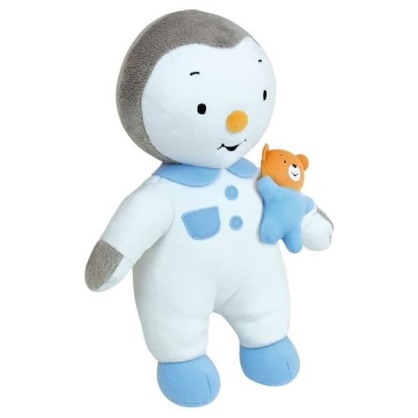 JEMINI Plys T'choupi Luminou 25cm Blått och grått