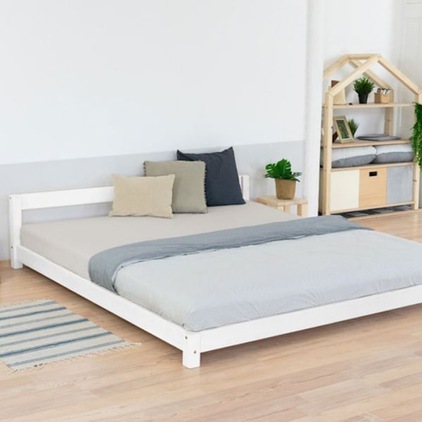 Køjeseng i skandinavisk stil COMFY 160 x 200 hvid Vit