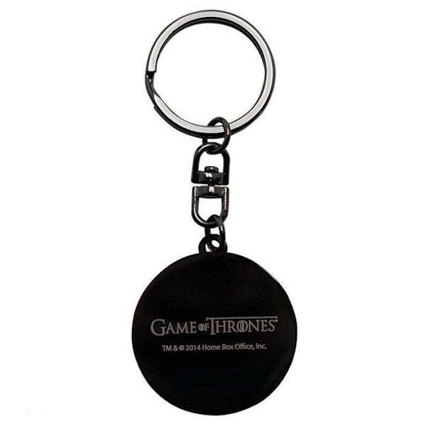 Game Of Thrones nøglering - ABYstyle - Winter is coming - Bloody Stark - Metal af høj kvalitet Svart och röd