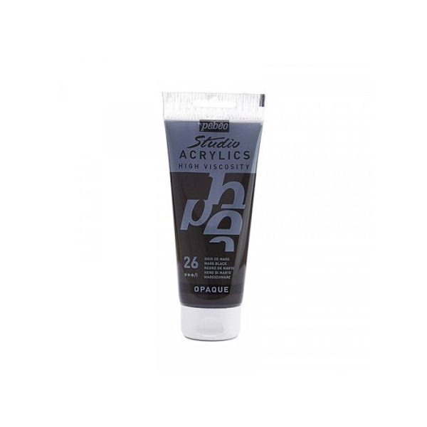 Akrylfärg - PEBEO - Studio Acrylics - 5 tuber à 100ml - Primärfärger - Lätt att använda 5 primära färger
