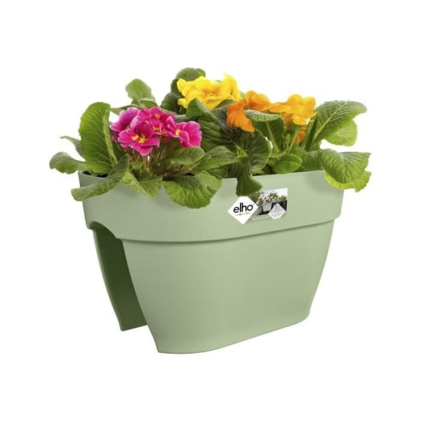 ELHO - Blomkruka - Vibia Campana Flower Bridge 40 - Pistaschgrön - Utebalkong - L 26 x B 39 x H 22 cm