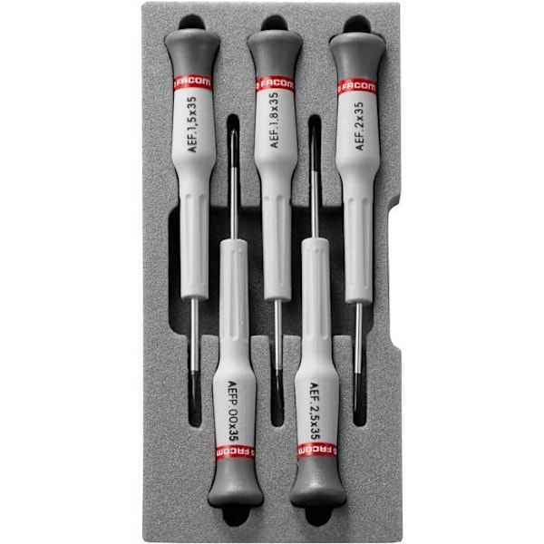 Set med 5 microtech precisionsskruvmejslar - FACOM - AEF.J1PB