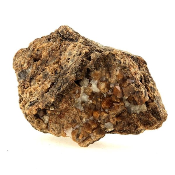 Sten og mineraler. Grossulær granat-Andradite. 264,5 øre. Pyrénées-Orientales, Frankrig.. Röd