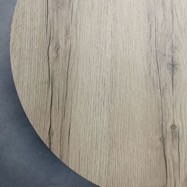 Rundt bord Ø 80 cm - model Bazila egetræ delano kastanj