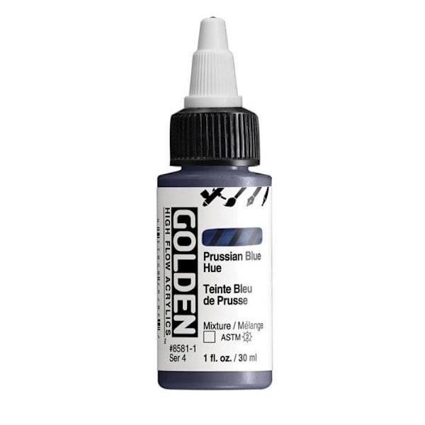 GOLDEN 30 ml HÖGTFLÖDE Nyans Preussisk Blå - S4