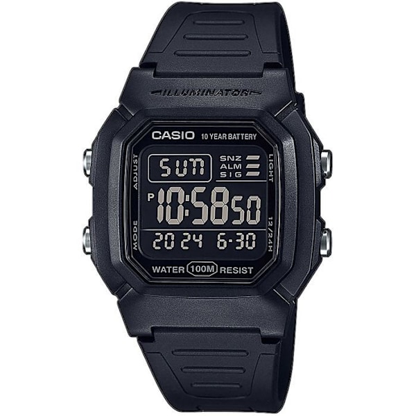 CASIO Watch W-800H-1BVES Svart