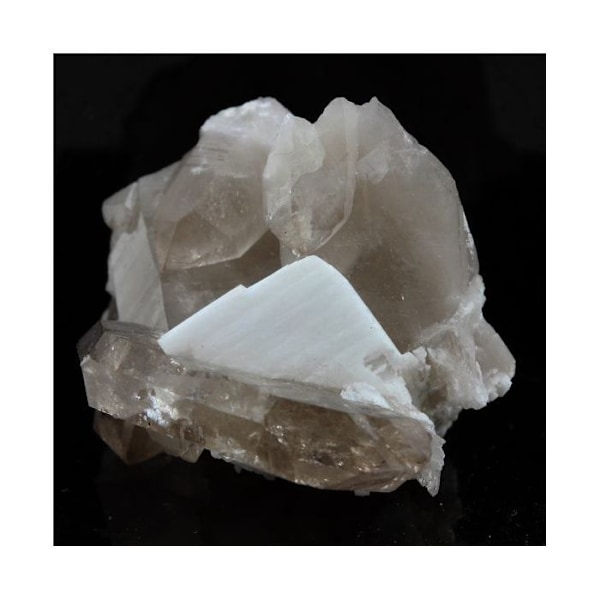 Smoky Quartz + Barite 52,93 karat Flerfärgad
