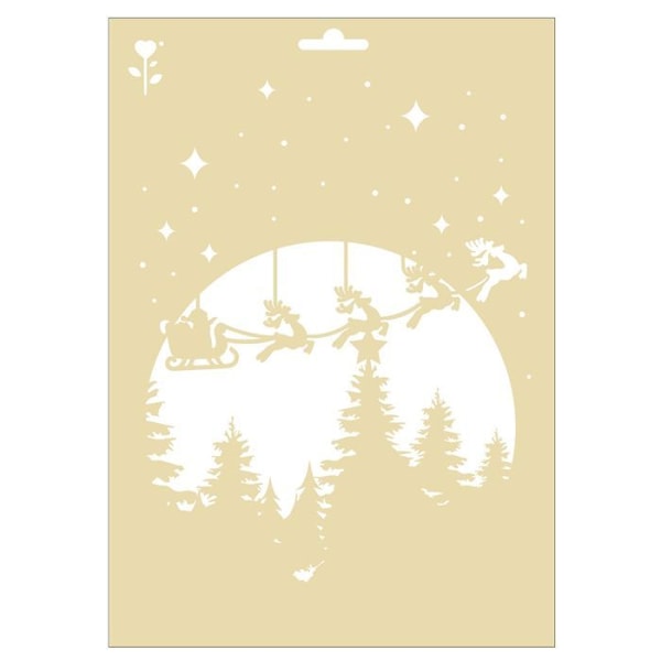 A4 julestencil - Moonlight Transparent