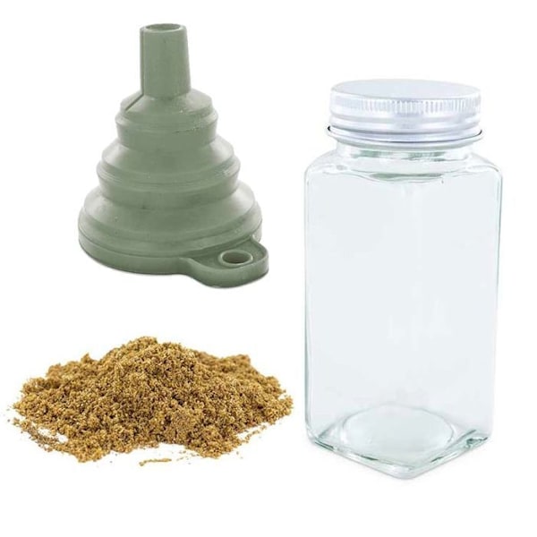 Maustepullo + suppilo + jauhettu korianteri 40 g