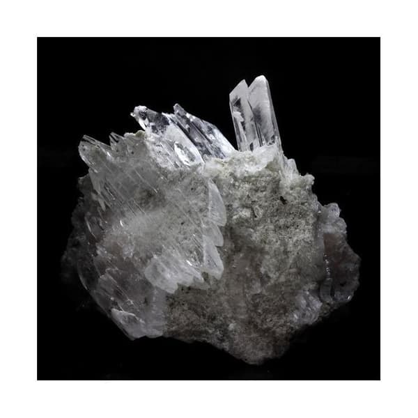 Stenar och mineraler. Gips. 321,8 cent. Gipsbrott, Arignac, Frankrike. Sällsynt.