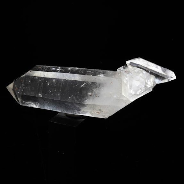 Sten og mineraler. Dobbelt-termineret kvarts. 71,0 ct. Freney d'Oisans, Bourg d'Oisans, Frankrig.