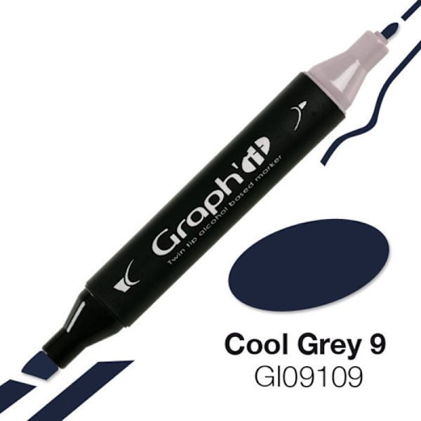 Graph'It - Alkoholmarker Graph'it 9109 Cool Grey 9 Cool Grey 9