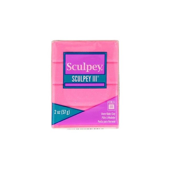 Sculpey polymervoks 57 g - glitrende pink Rosa