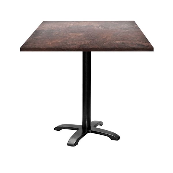 Tabel 70 x 70 cm - model Bazila rustik brun