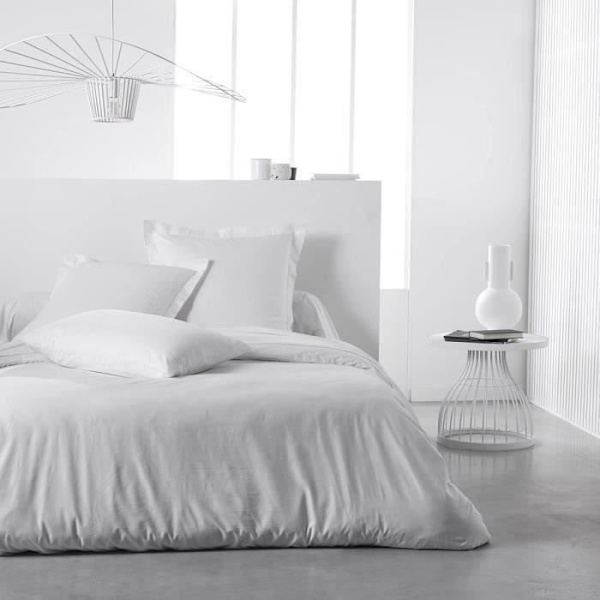 Maison Lefebvre TO tyynyliina 63x63 + Oxford 5 cm 100% puuvillaa 57 lankaa Vit