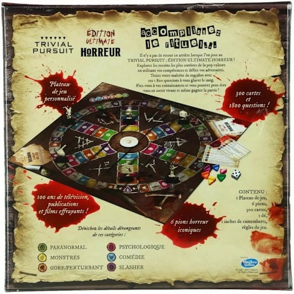 Trivial Pursuit Horror - Brädspel - VINNANDE RÖTTER Flerfärgad