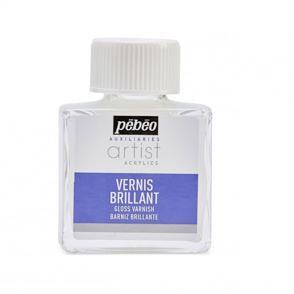 Akrylmaling Glossy Varnish - Pébéo - 75 ml - Hvid - Vandbaseret - Blanding