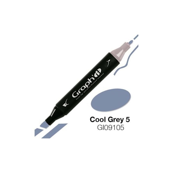 Graph'It - Alkoholmarker Graph'it 9105 Cool Grey 5 Cool Grey 5