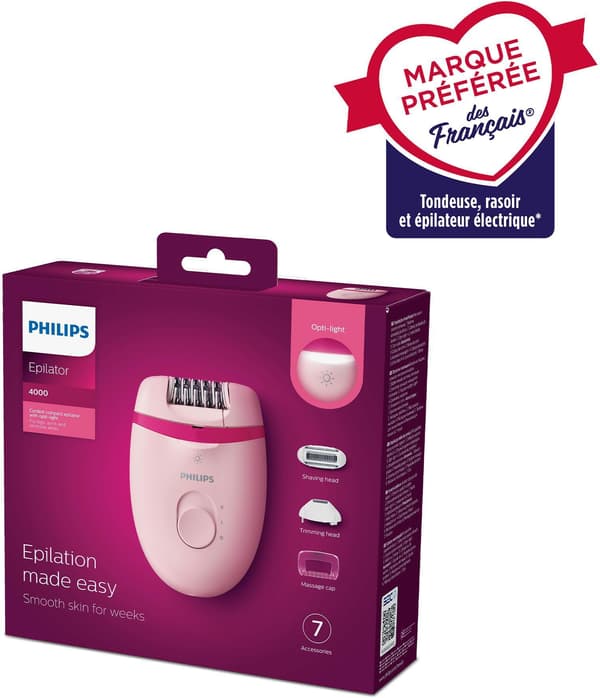 Epilator - PHILIPS - BRE285/00 - Satinelle Ros