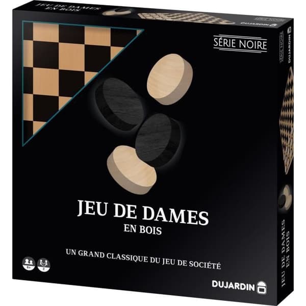 Sorte Sort - Damesbræt - Brætspil - DUJARDIN - Fra 7 år